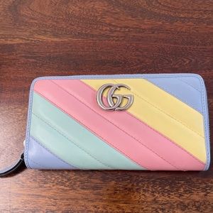 Gucci long zipper wallet multicolored